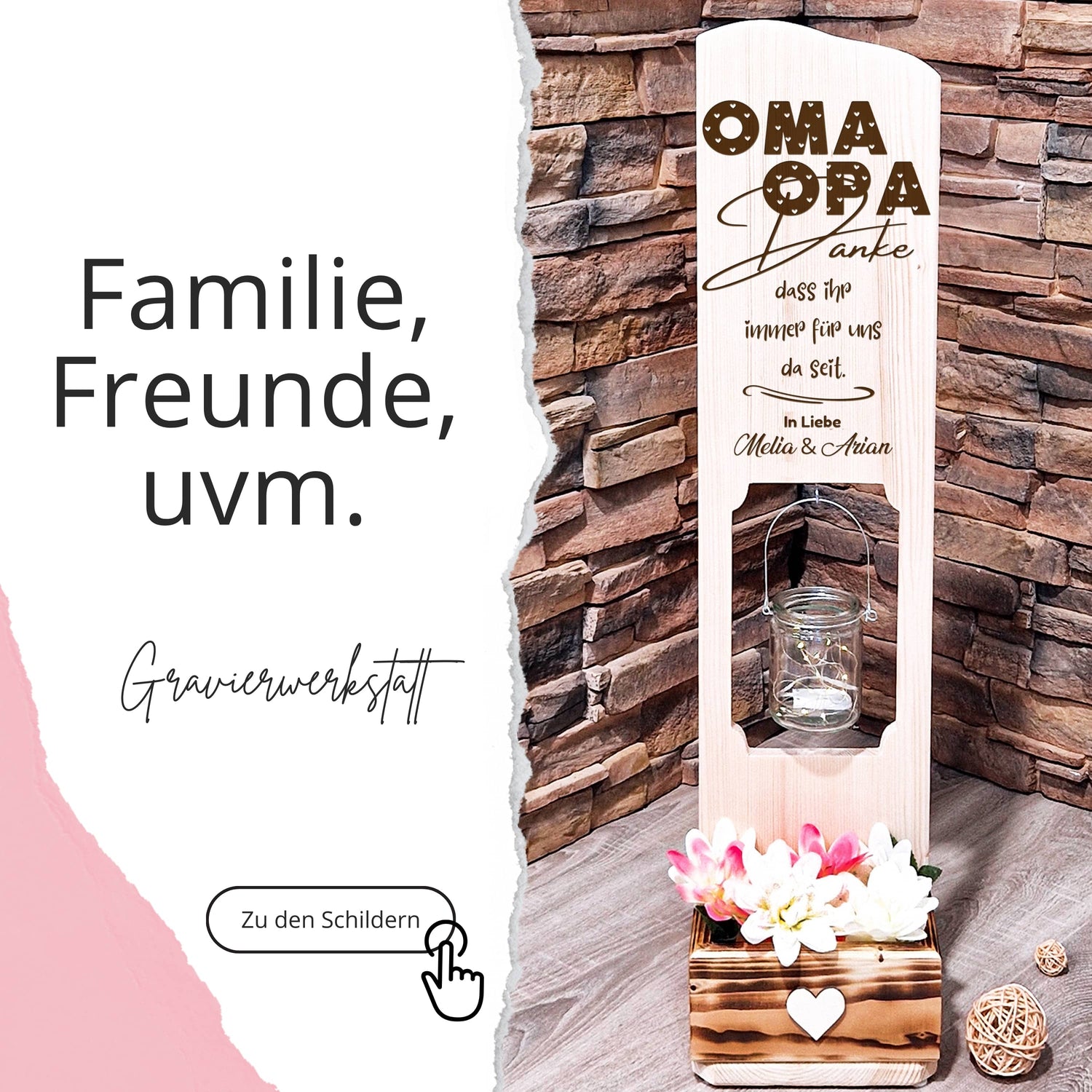 Holzschilder - Familie