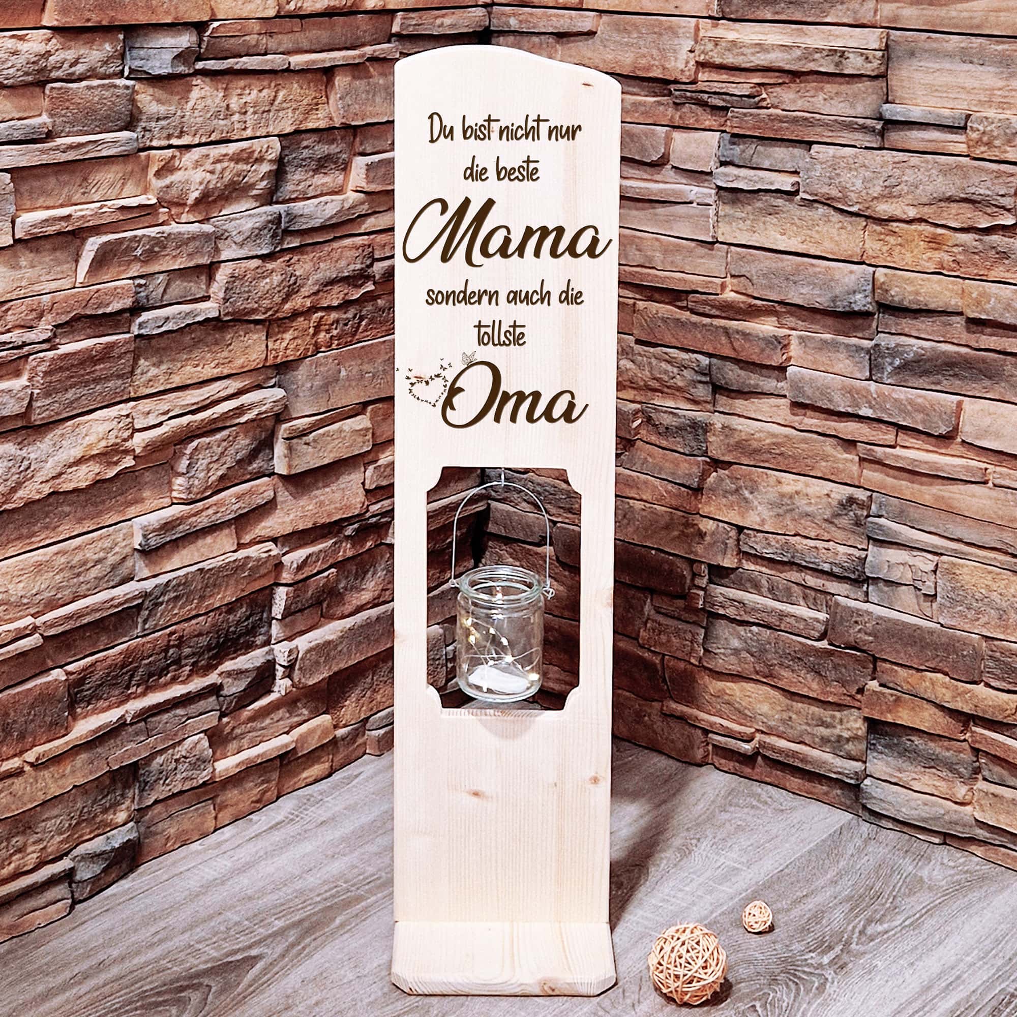 Holzschild Holzaufsteller mit Oma Spruch | Geschenk für die Oma