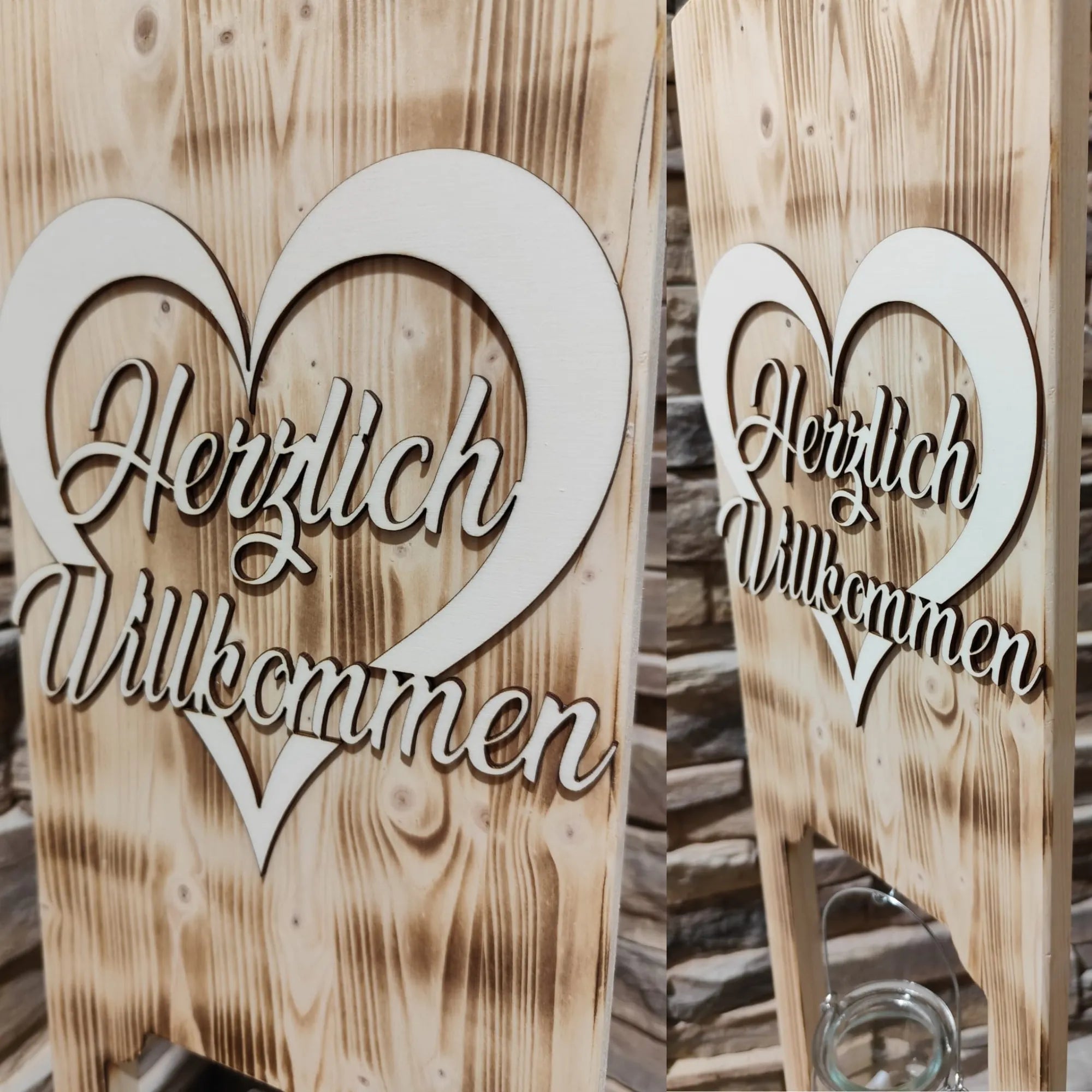 Restposten, nur 50 Stück auf Lager, jetzt zum Super-Preis - Willkommen Eingangsschild